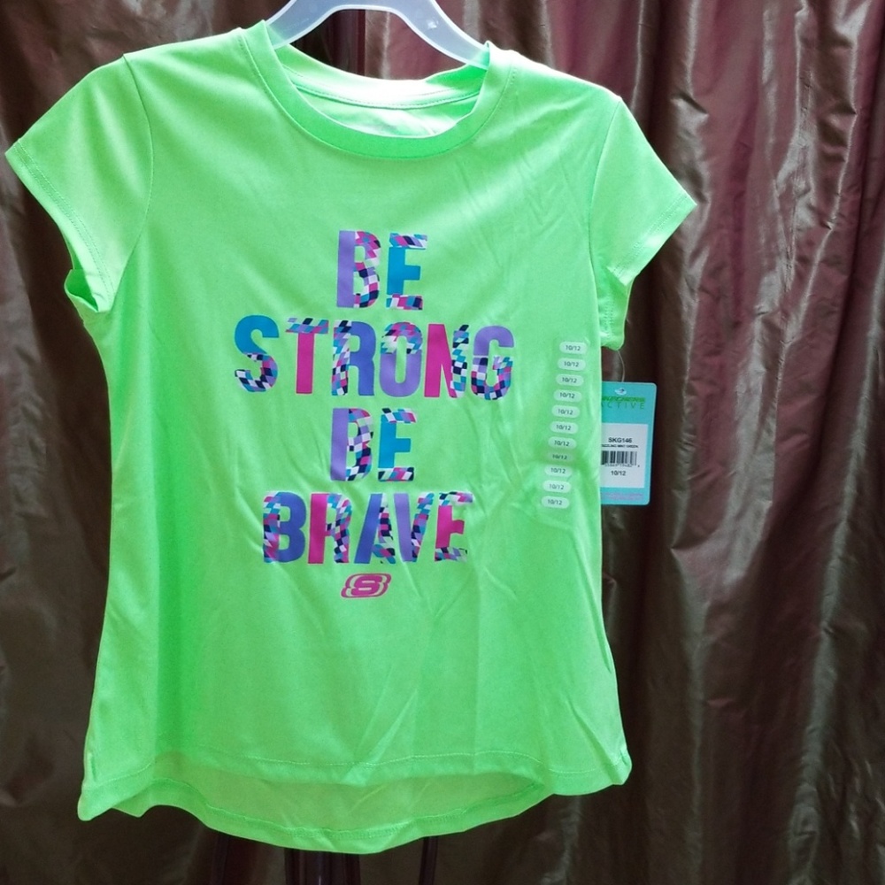 Skechers girls green tshirt